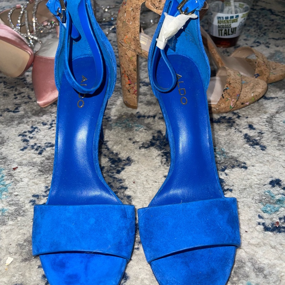 Aldo Women's Blue Suede Heels